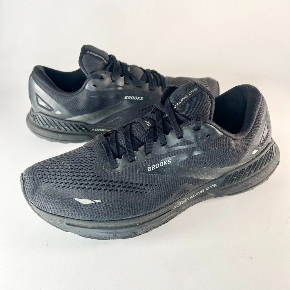 Brooks Adrenaline GTS 23 Running Sneakers Athletic Shoes Black Men Wide 2E 10